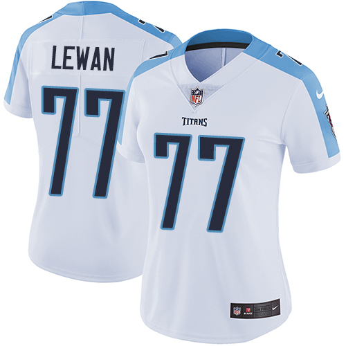 2019 Women Tennessee Titans #77 Lewan white Nike Vapor Untouchable Limited NFL Jersey->women nfl jersey->Women Jersey